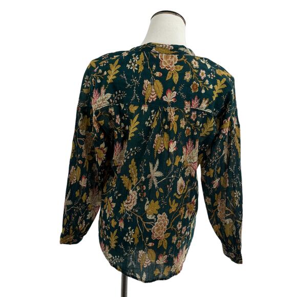 Anthropologie Pilcro The Tavi Tie Neck Button Down Blouse - Picture 9 of 12